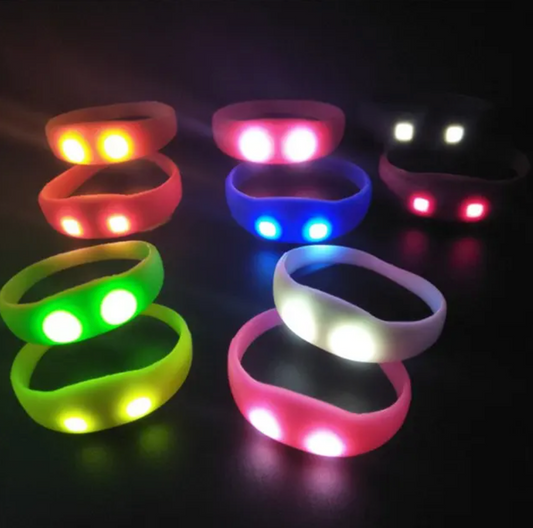 Sound activated LED wristband
