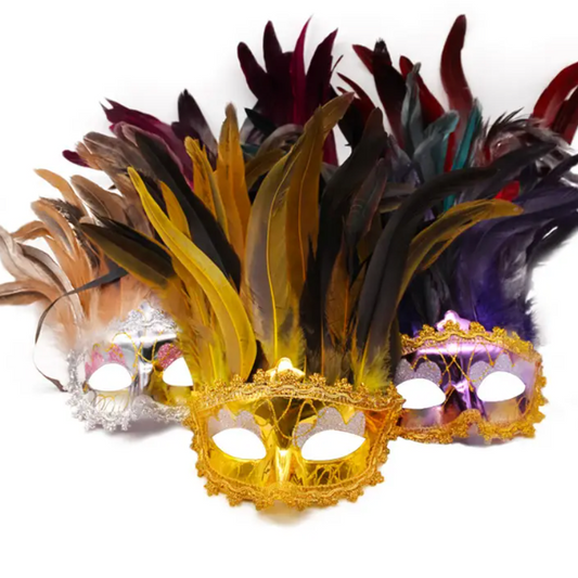 Máscaras plumas