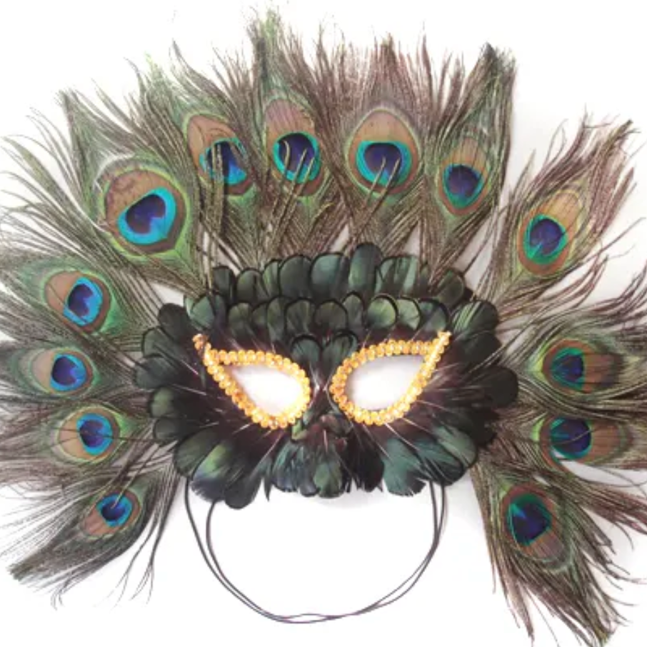 Máscaras plumas